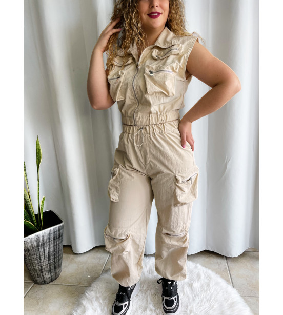 Conjunto Cargo Colete e Calça