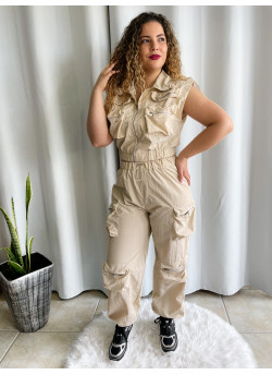 Conjunto Cargo Colete e Calça