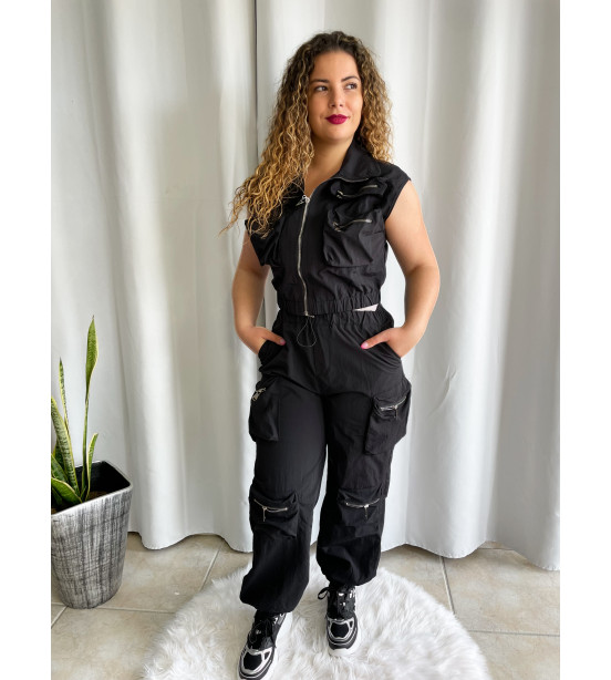Conjunto Cargo Colete e Calça