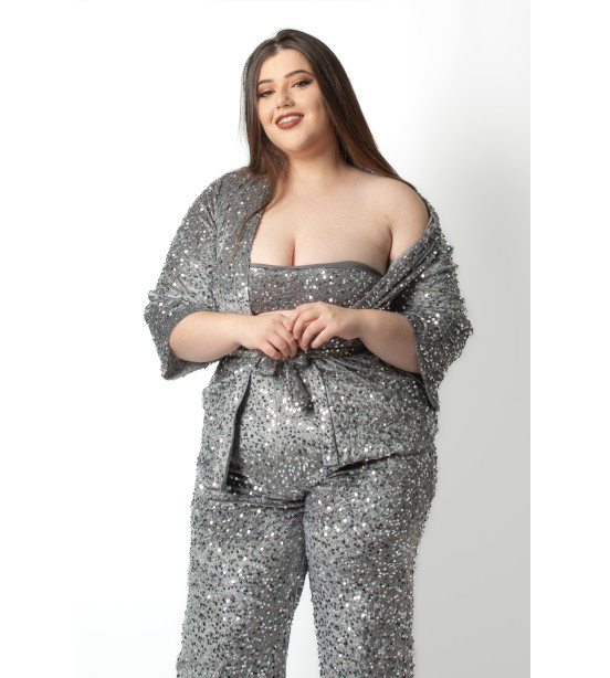 Conjunto 3 Peças em Lantejoulas
