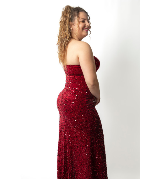 Vestido Gala com Transparência