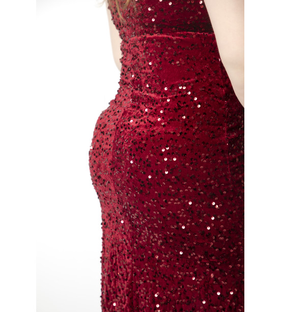 Vestido Gala com Transparência