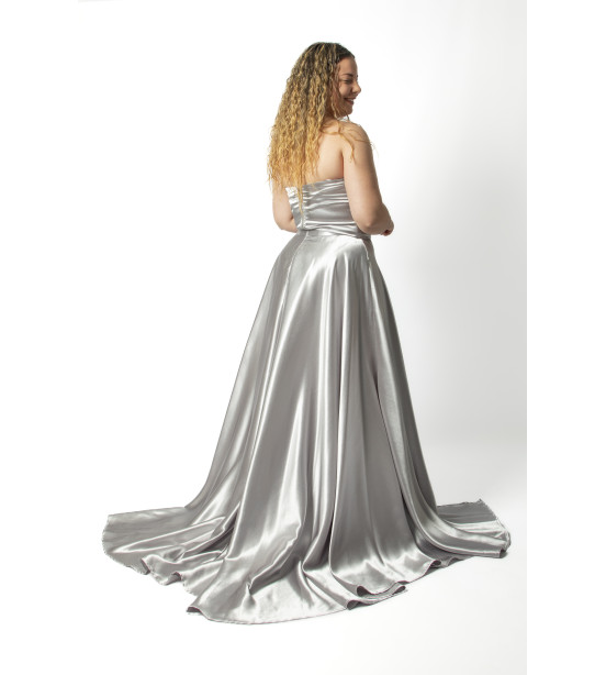 Conjunto de Corpete e Saia em Cetim