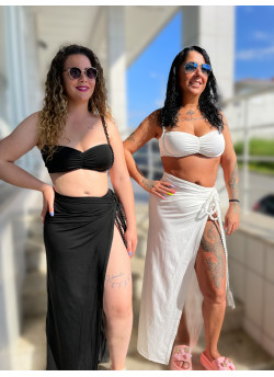 Conjunto 3 Peças - Top+Cueca+Saia