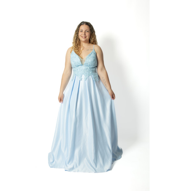 Vestido Azul estilo Princesa
