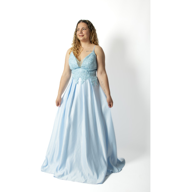 Vestido Azul estilo Princesa