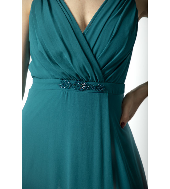 Vestido com Detalhes Brilhantes