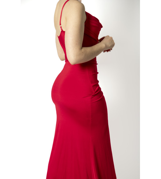 Vestido Sereia em Licra Acetinada