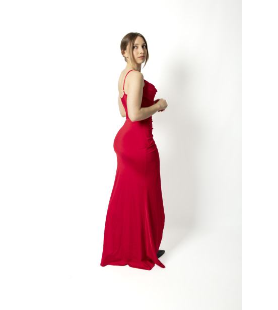 Vestido Sereia em Licra Acetinada