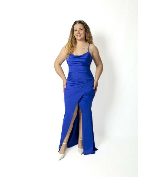 Vestido Sereia em Licra Acetinada