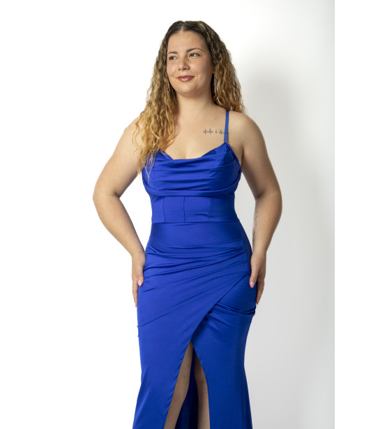 Vestido Sereia em Licra Acetinada