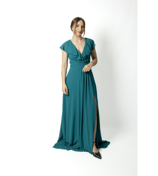 Vestido Jade com Folho