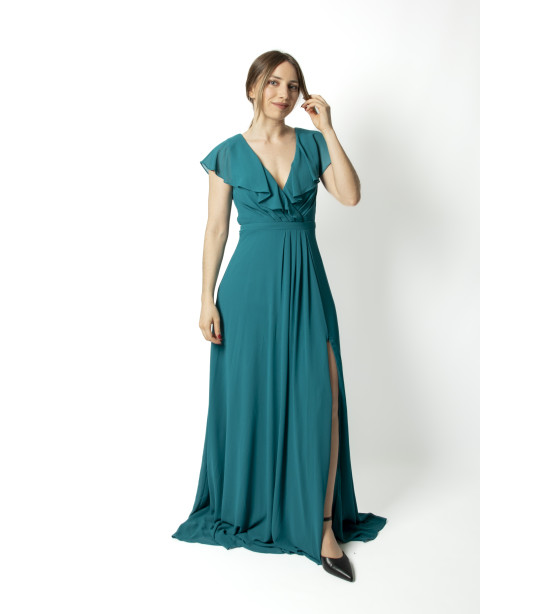 Vestido Jade com Folho