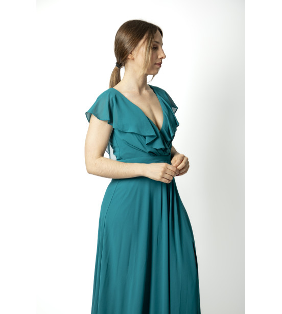 Vestido Jade com Folho