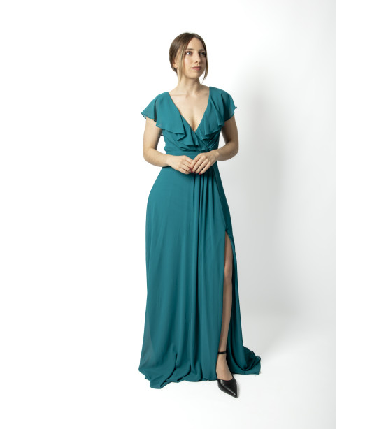 Vestido Jade com Folho