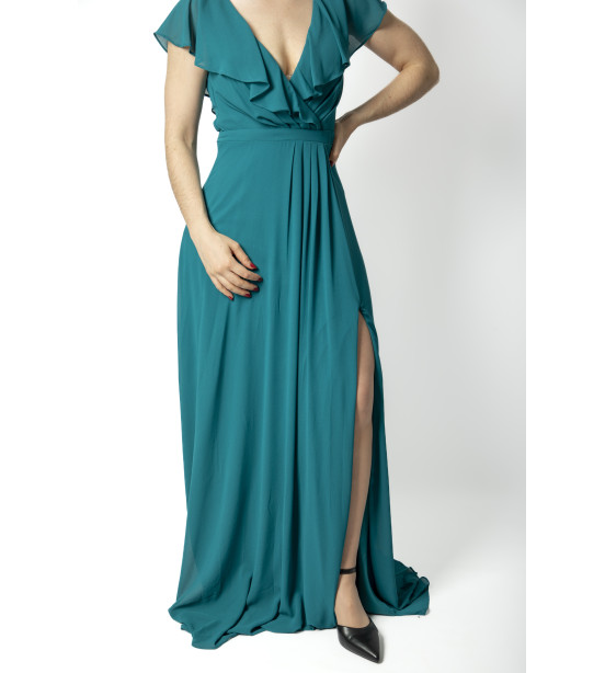 Vestido Jade com Folho